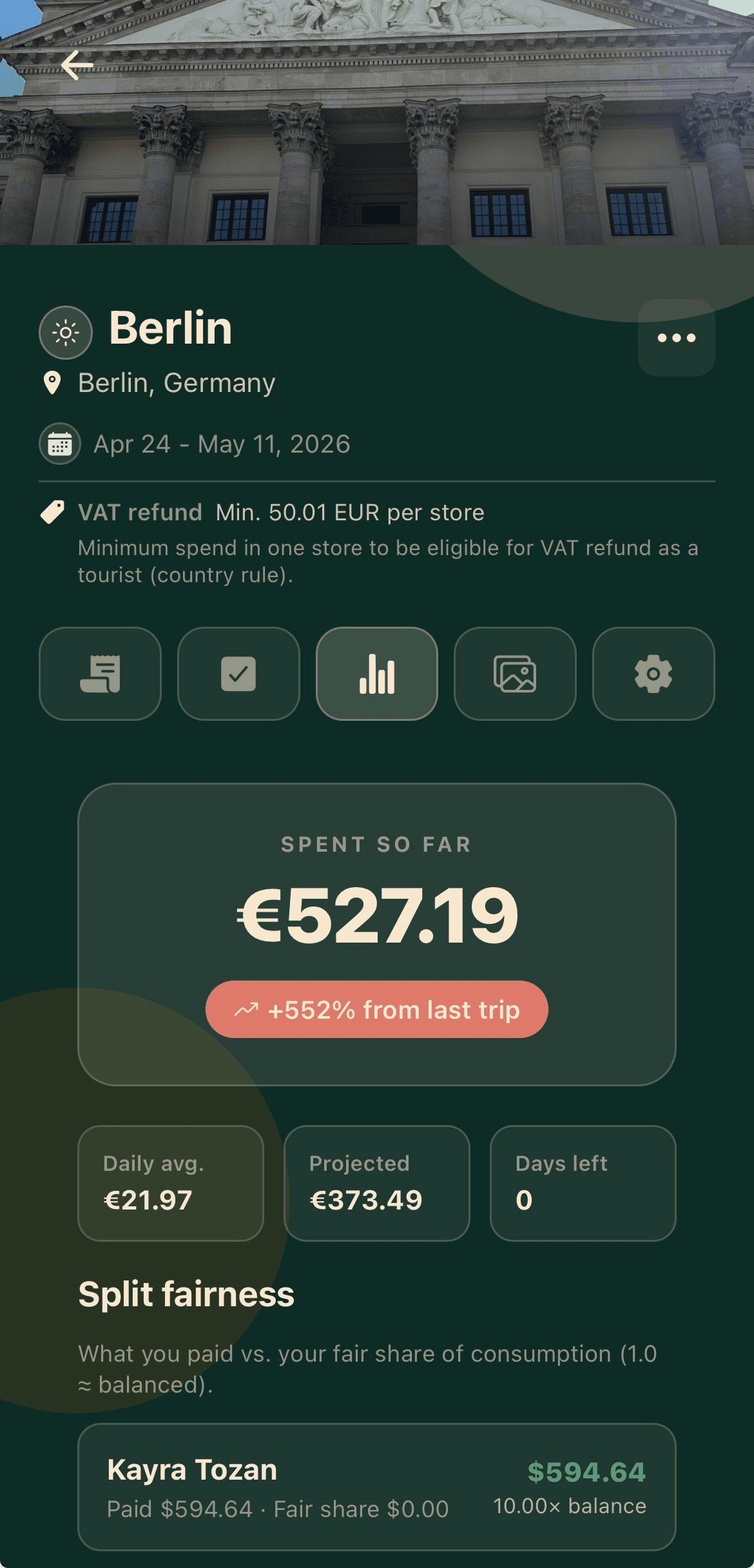 Active Berlin trip in the Kayt mobile app